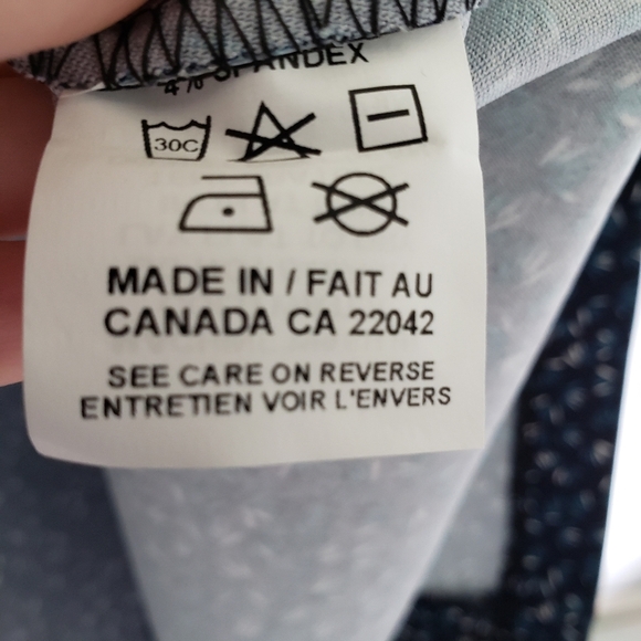 Margaret M Blue Printed Sleeveless Stretchy Sheath Work Dress Size Medium - Picture 6 of 6